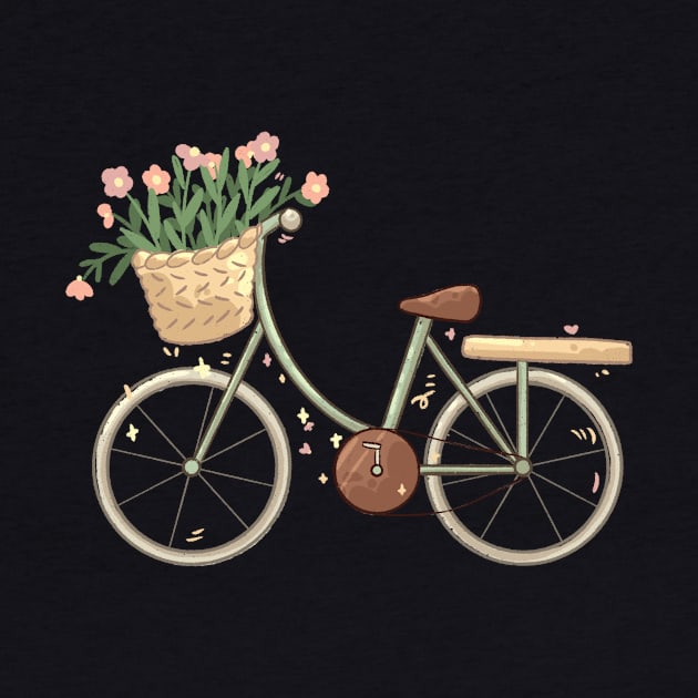 Bike & Flowers by Four Seasons Fox